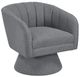 Homelegance® Eve Dark Gray Swivel Chair-0