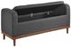 Homelegance® Brigitte Dark Gray Lift Top Storage Bench-3