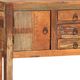 Dovetail Furniture Nantucket Antiqued Wood Sealed Small Console Table-1