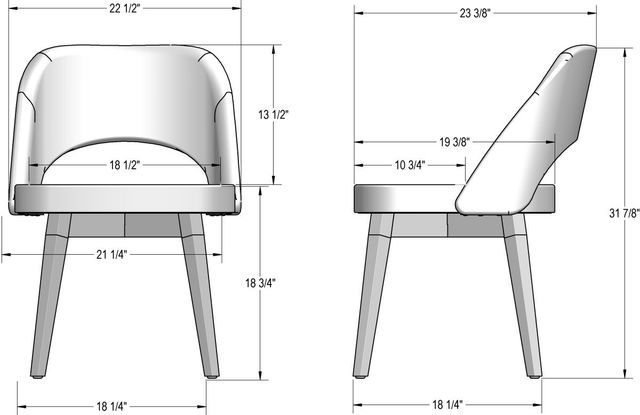 Amisco Customizable Scheila Dining Side Chair-2