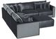 Jackson Furniture Remington 6-Piece Slate L-Shape Sectional with Ottoman-3