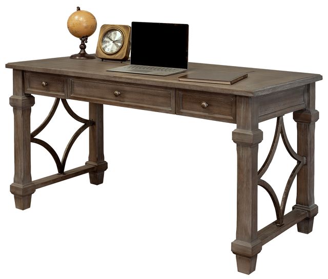 Martin Furniture Carson Weathered Dove Writing Desk-1