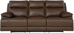 Signature Design by Ashley® VonRyan Tobacco Power Reclining Sofa with Adjustable Headrest
