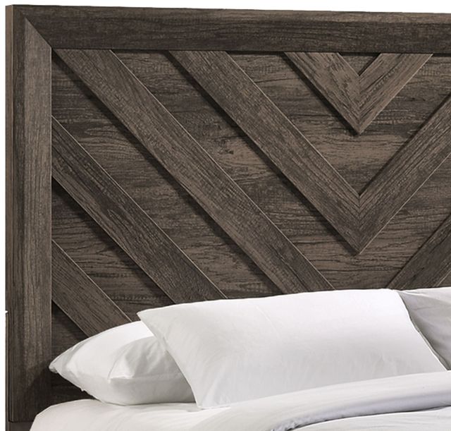 Elements International Eleanor Mocha Gray King Panel Bed-4