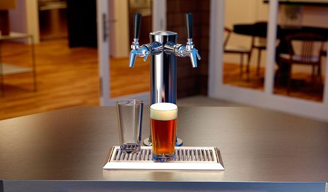 Perlick® Signature Series 5.2 Cu. Ft. Panel Ready Two Tap Outdoor Kegerator -1