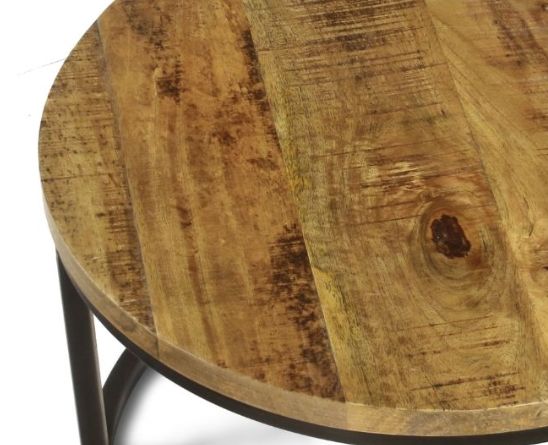 Jaipur Furniture Industrial Range Black/Brown Nesting Table-1