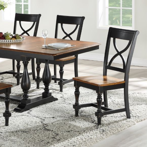 Winners Only® Torrance Brown/Ebony Dining Side Chair-1