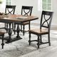 Winners Only® Torrance Brown/Ebony Dining Side Chair-1