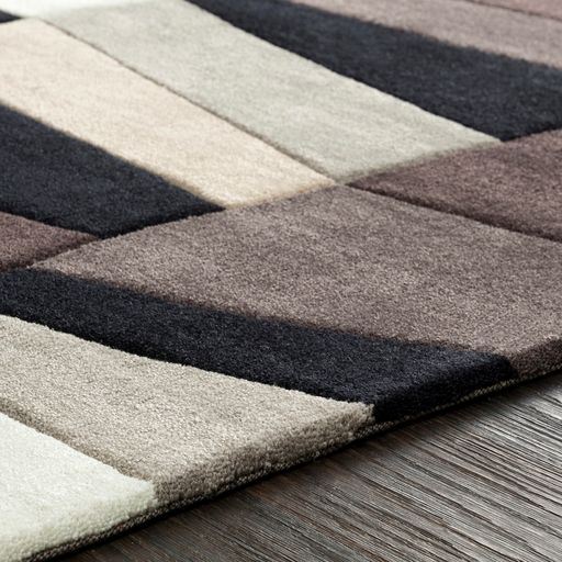Surya Cosmopolitan Charcoal 3'x8' Runner Rug-1