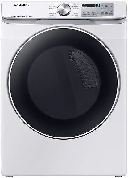 Samsung 7.5 Cu. Ft. White Front Load Gas Dryer-0