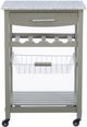 Linon Zoey Gray Kitchen Cart-3