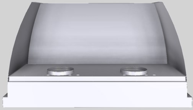 Vent-A-Hood® Designer Series 54" White Wall Mounted Range Hood-2