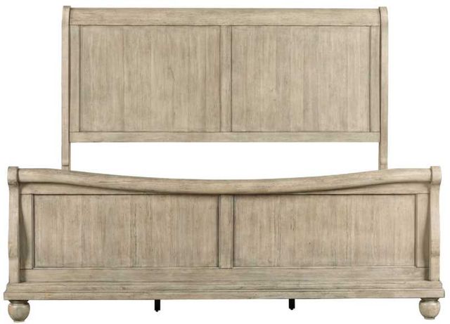Liberty Furniture Rustic Traditions Saddle Tan King Sleigh Bed-2