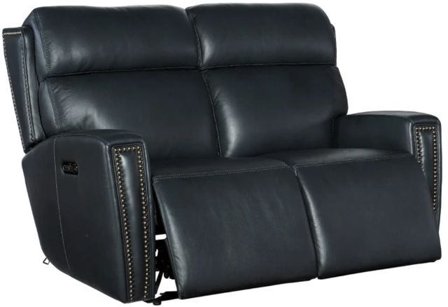 Hooker® Furniture MS Ruthe Salvo Denim Power Reclining Loveseat with Power Headrest-1