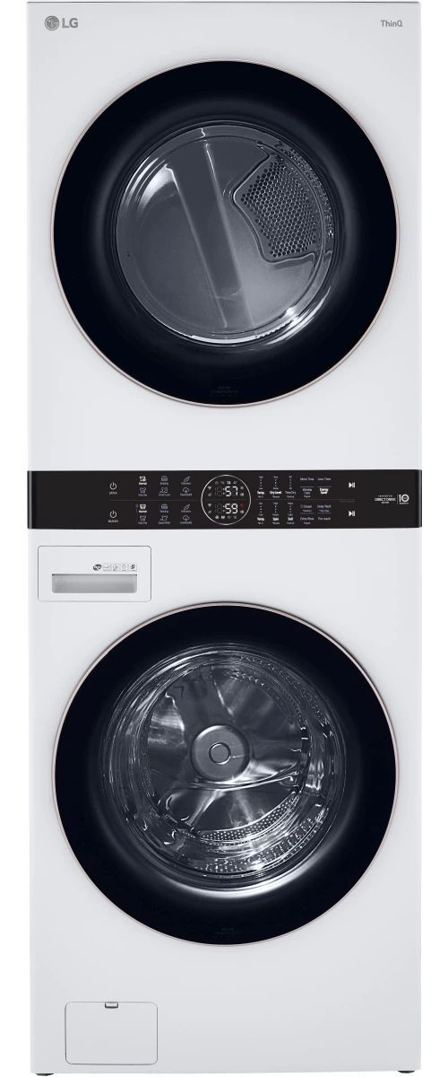 LG  WashTower™ White Electric Laundry Center, 4.5 Cu. Ft. Washer, 7.4 Cu. Ft. Dryer-0
