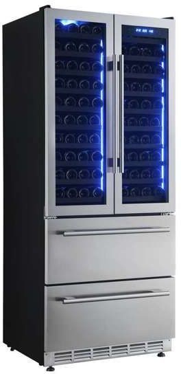 FORNO® Campania Alta Qualita 17.7 Cu. Ft. Stainless Steel Wine Column-1