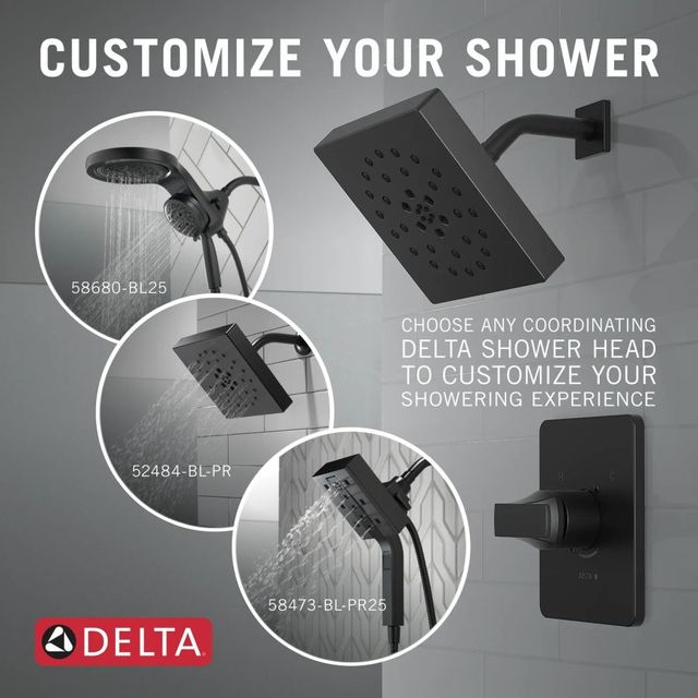 Delta Velum™ Monitor® 14 Series Matte Black Shower Trim - Less Head-3