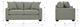 La-Z-Boy® Shiloh Silver Apartment-Size Sofa-2