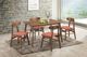 New Classic® Home Furnishings Morocco Orange/Walnut Dining Side Chair-1