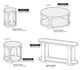 International Furniture Direct Balam Stained Dark Cocktail Table-2