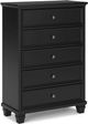 Signature Design by Ashley® Lanolee Black Chest of Drawers-1