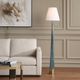 Uttermost® Riccardi Smokey Blue Glaze Floor Lamp-1