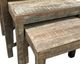 Jofran Inc. Reclamation 3-Piece Brown Nesting Table Set-1