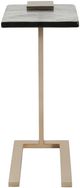 Universal Explore Home™ New Modern Axis Smoked Glass Top Martini Table with Champagne Gold Base-1