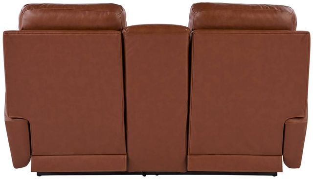 La-Z-Boy® Emmons Oak Leather Manual Reclining Loveseat with Console-3