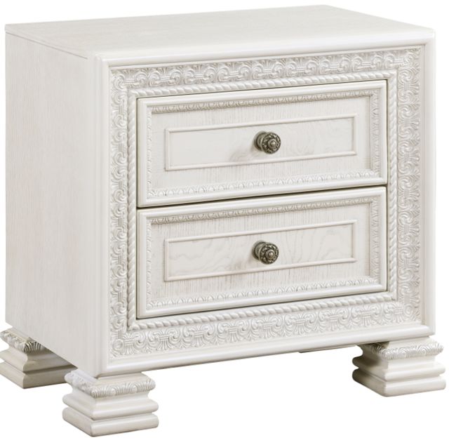 Homelegance® Theodora Pearl White Nightstand-0