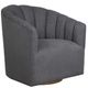 Uttermost® Cuthbert Light Charcoal Gray Swivel Chair-0