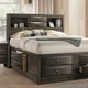 Furniture of America® Zosimo 4-Piece Gray Queen Bedroom Set-1