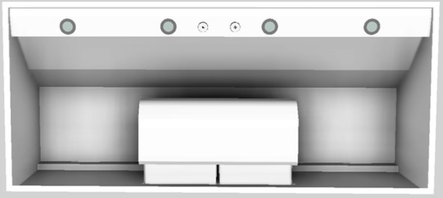 Vent-A-Hood® 54" White Wall Mounted Range Hood-3