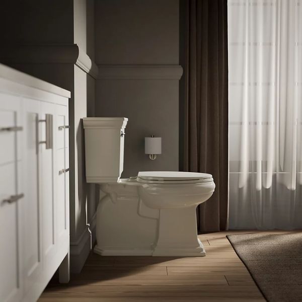 KOHLER® Brevia™ Biscuit Quick-Release™ Elongated Toilet Seat-4