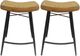 Coaster® Bayu 2-Piece Antique Camel/Black Upholstered Counter Stools-1