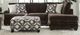 American Wholesale Furniture Neptune 2-Piece Chocolate Right-Arm Facing Sectional-1