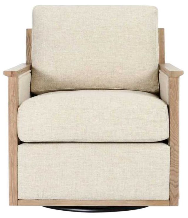 Classic Home Norman Natural Swivel Accent Chair-2
