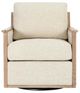 Classic Home Norman Natural Swivel Accent Chair-2