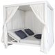 CabanaCoast® Customizable Muse Aluminum Outdoor Cabana Daybed with 4 Curtain-4
