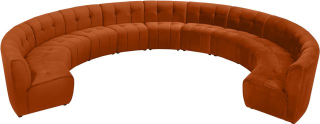 Meridian Furniture Limitless 11-Piece Cognac Modular Sectional-1