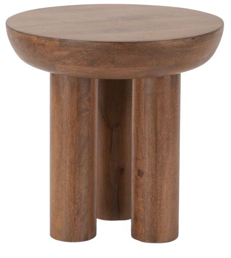 Home Trends & Design Palermo Acorn Brown Side Table-2