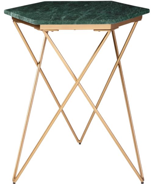 Signature Design by Ashley® Engelton Green Accent Table with Gold Base-0