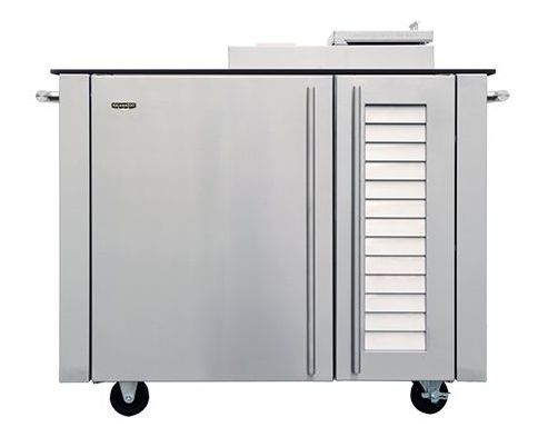 Kalamazoo™ Outdoor Gourmet 48.25" Stainless Steel Freestanding Smoker Cabinet with White Porcelain Top