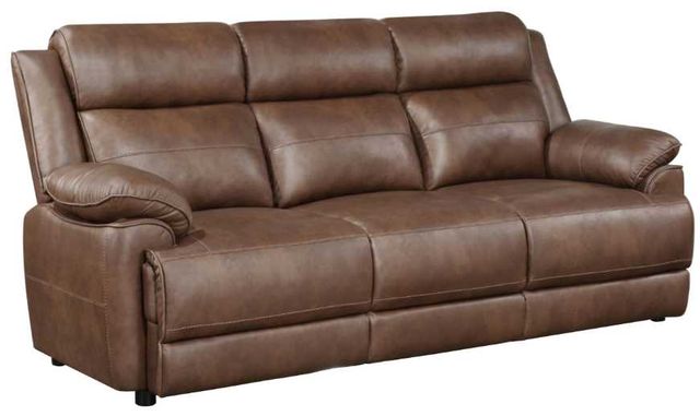Coaster® Ellington Dark Brown Upholstered Padded Arm Sofa-0