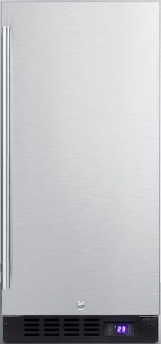 Summit® 15" 2.5 Cu. Ft. Stainless Steel Upright Freezer-0