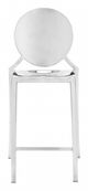 Zuo® Eclipse Stainless Steel Set of 2 Counter Chairs-1