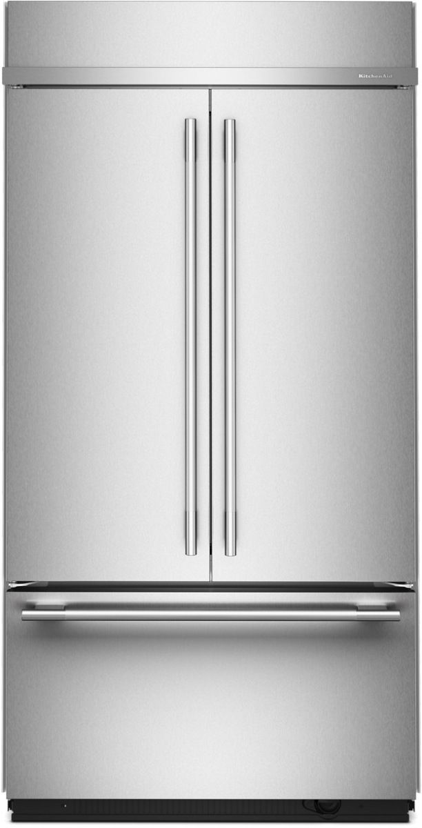 KitchenAid® 42" 24.2 Cu. Ft. PrintShield™ Stainless Steel Built-In French Door Refrigerator -0