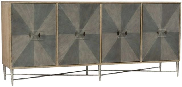 Hooker® Furniture Melange Zola Gray/Natural Credenza-0
