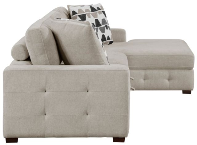 Homelegance® Raife 2-Piece Taupe Right-Arm Facing Sectional and Chaise-3