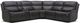 Liberty Furniture Bentley 6-Piece Graphite Gray Leather Dual Zero Gravity Power Reclining Sectional-0